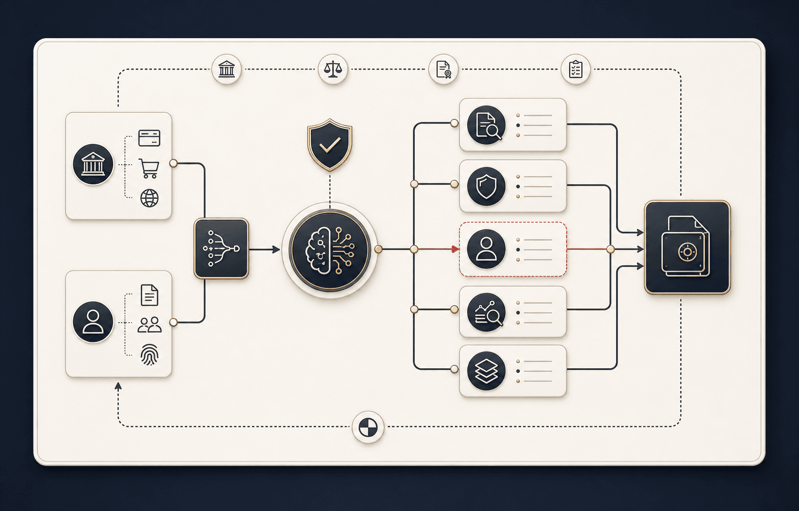 Traceability flow for credit and fraud AI decisions